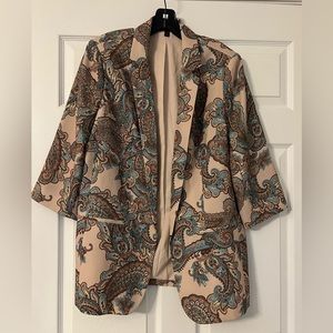 Paisley Print Blazer